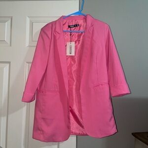 Pink misguided boyfriend blazer *NWT*